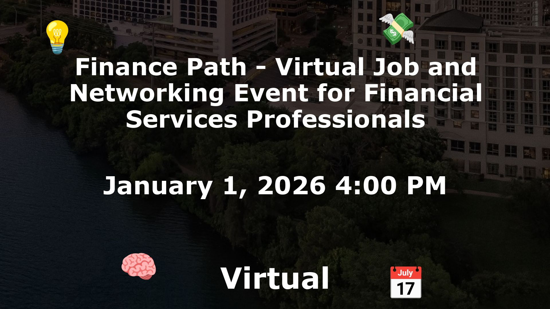 Finance Path - Virtual Job and Networking Event for Financial Services Professionals event image